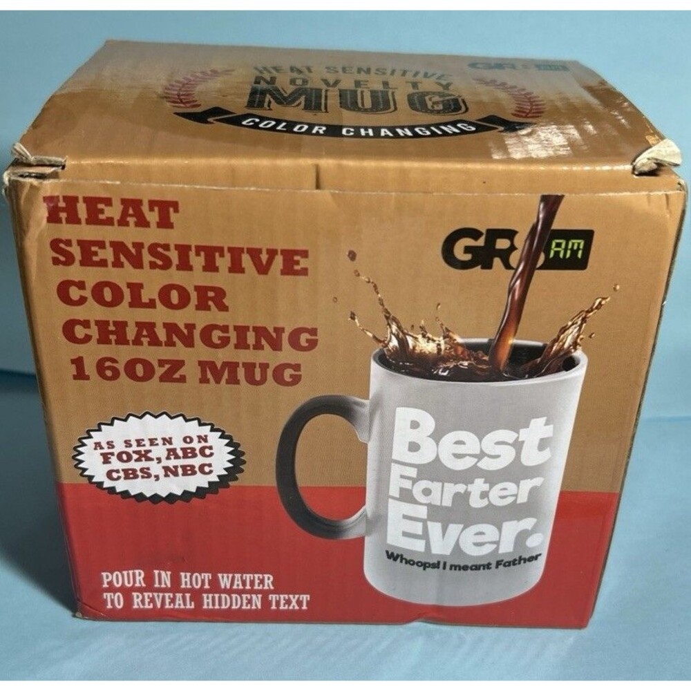 GR8AM Best Farter Ever-Whoops I Meant Father-Heat Sensitive ,Changing Mug New